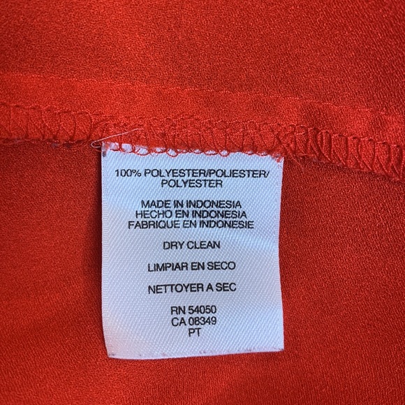 EUC Nine West Red Button Down Sleeveless Top, 14 - Picture 11 of 11